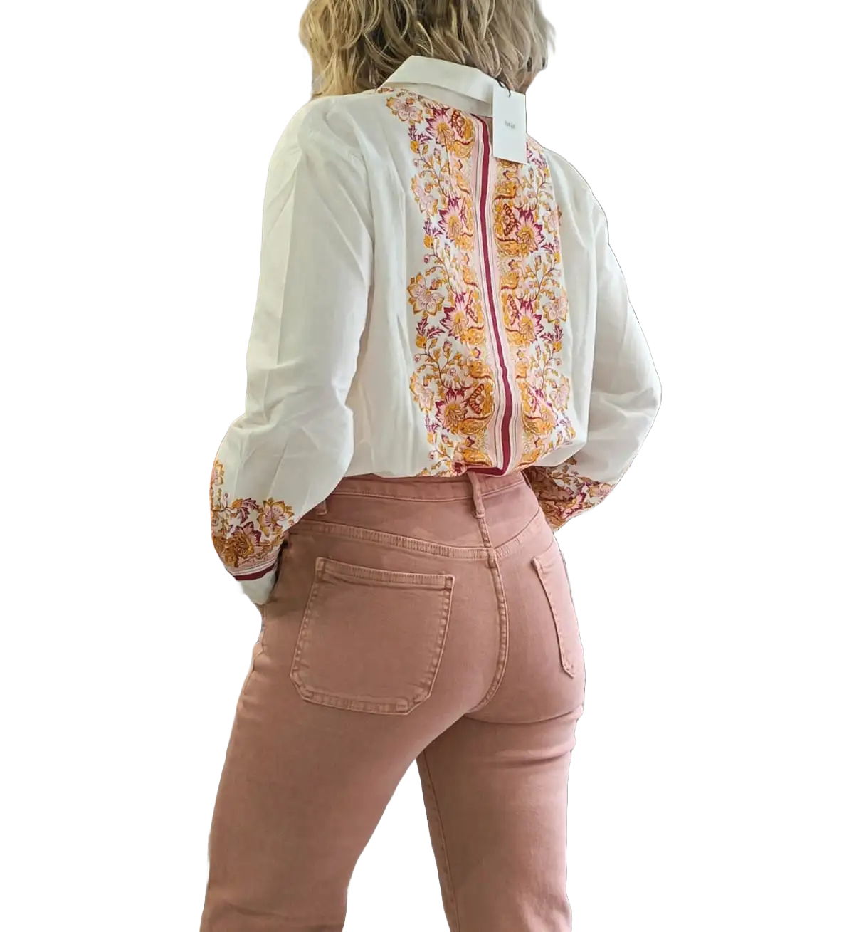 Jean confort vieux rose