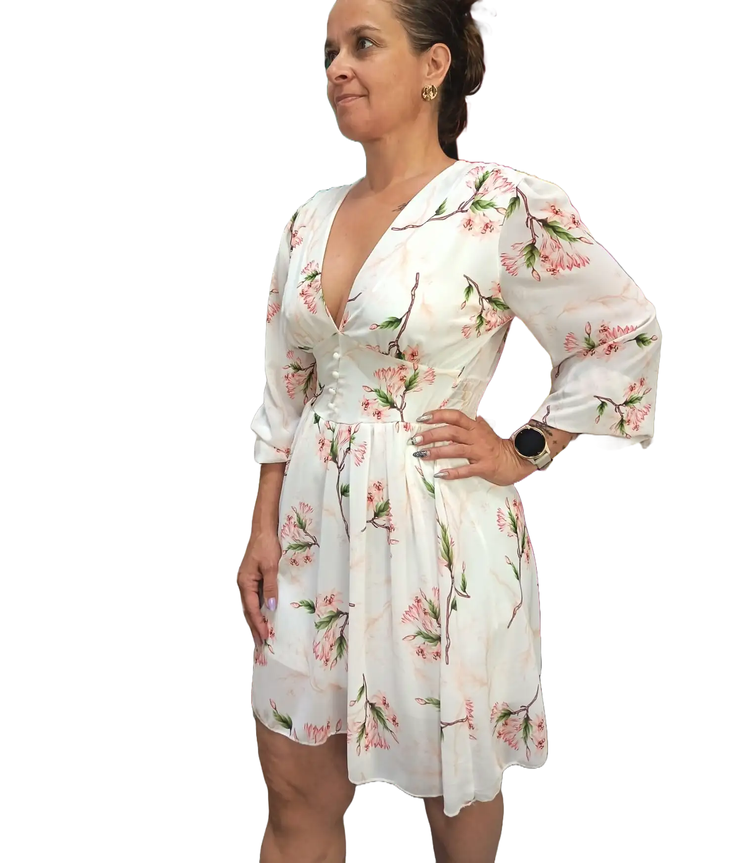 Robe courte fluide