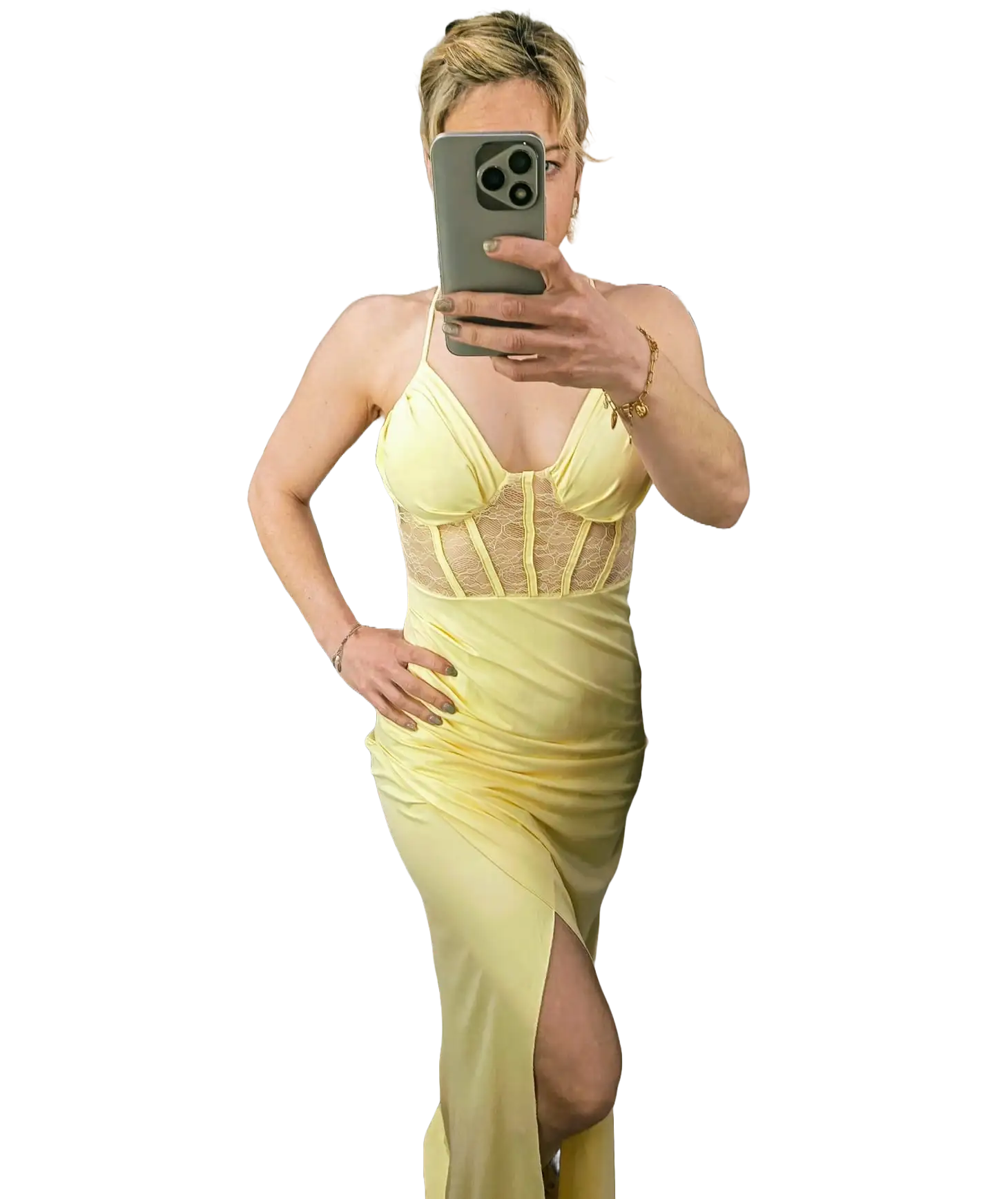 Robe effet corset